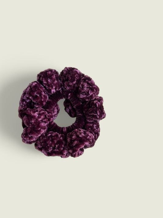 Bordeaux velvet scrunchie