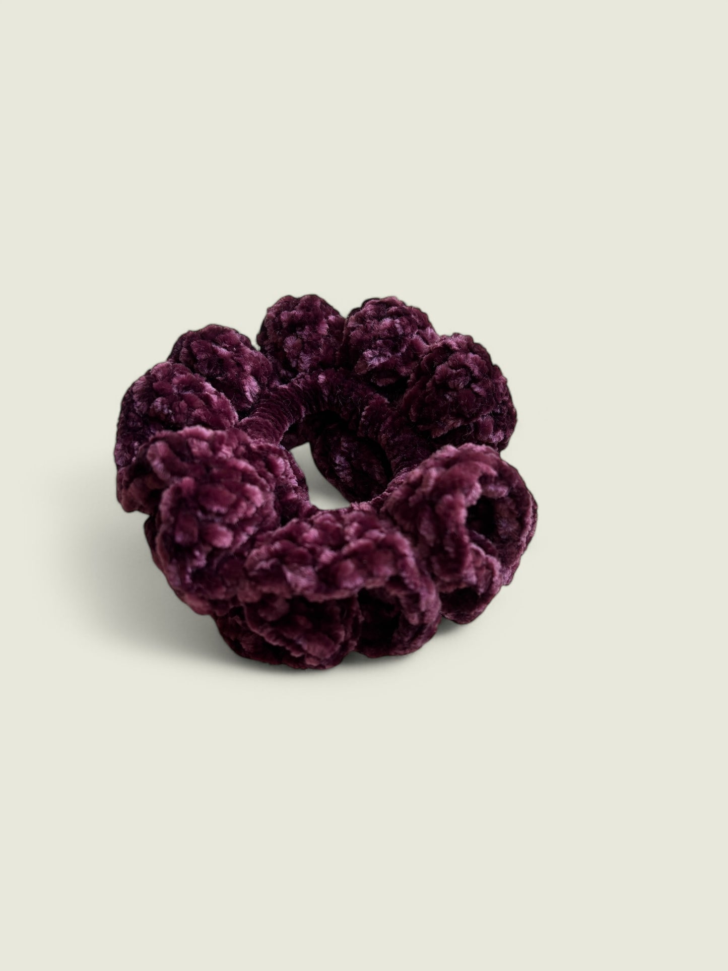 Bordeaux velvet scrunchie