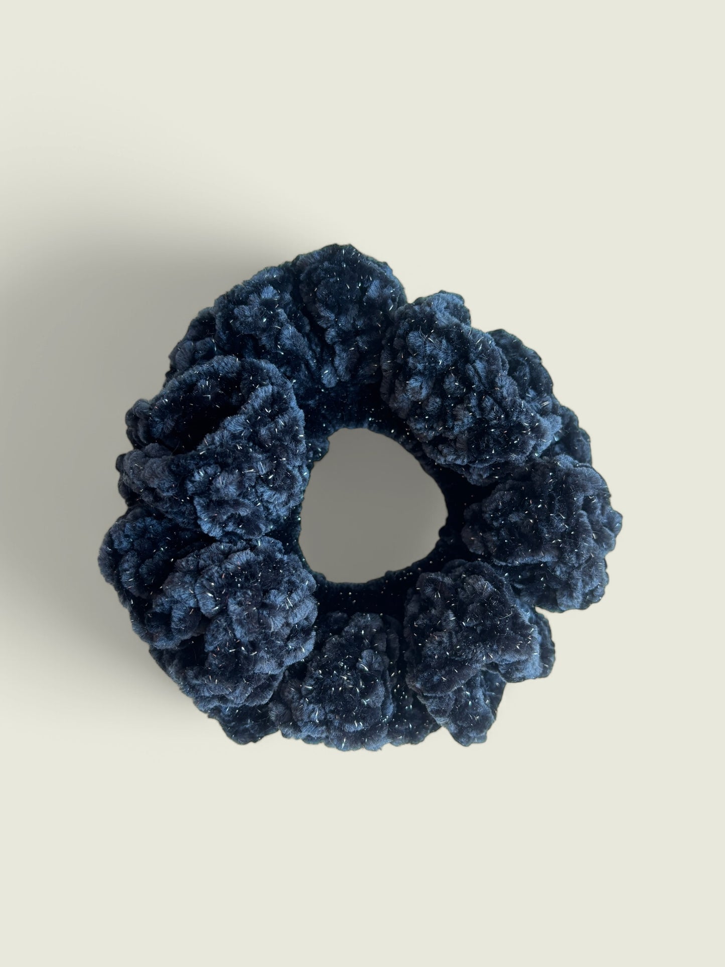 Zwarte scrunchie met glitters