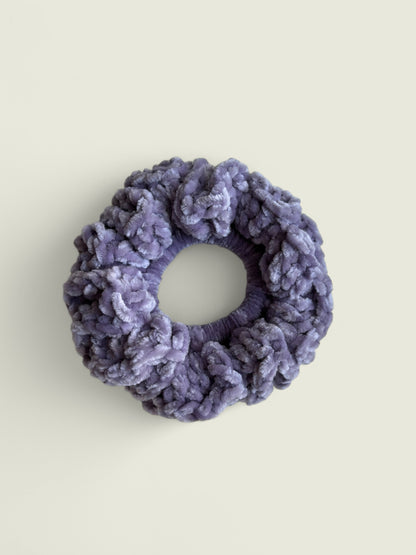 Lila velvet scrunchie