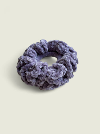 Lila velvet scrunchie
